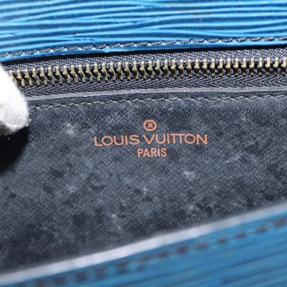 LOUIS VUITTON Epi Saint Cloud GM Shoulder Bag Toledo Blue M52195 LV Auth BA3294 - Picture 12 of 16